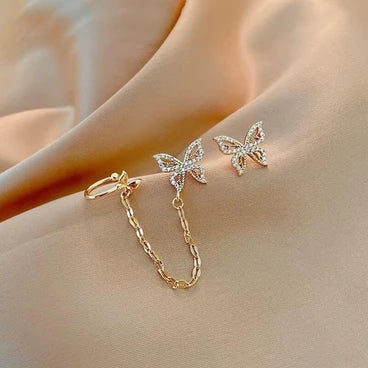 Butterfly Korean Chain Earrings for Women
