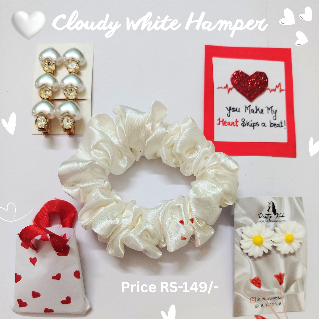 Cloudy White Hamper