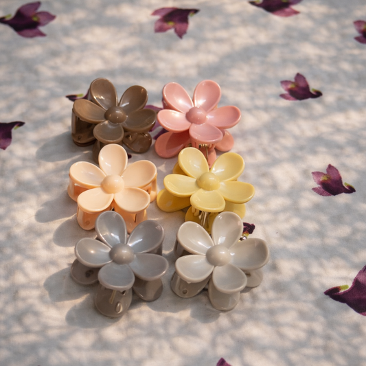 Flower Hair Claw Clips for Girls & Women