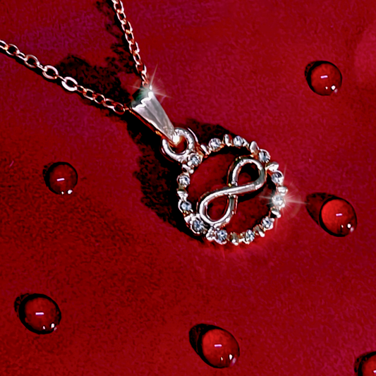 Rose Gold Infinity Circular Pendant