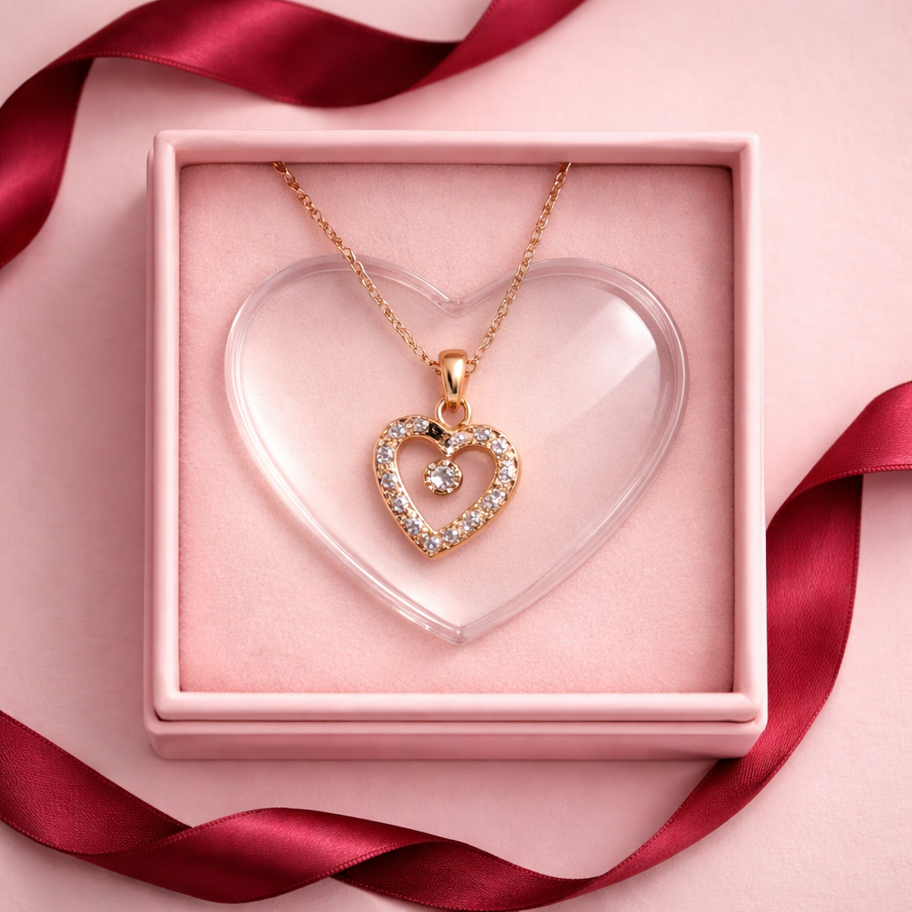 Rose Gold Crystal Pendant