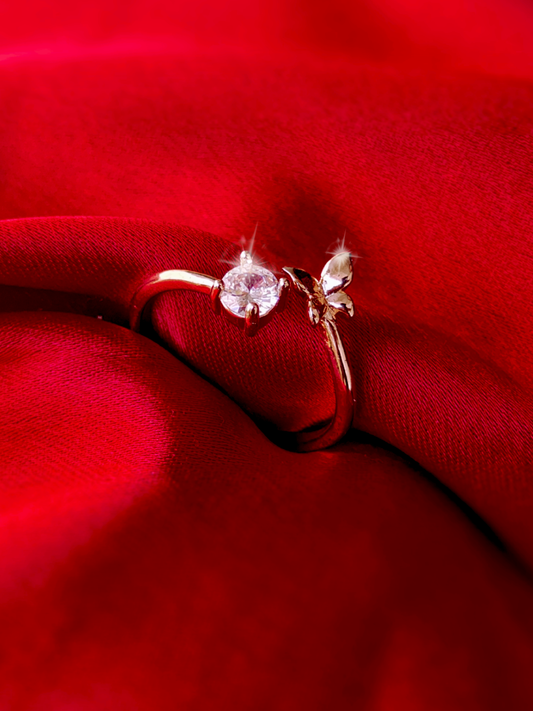 Rose Gold Butterfly Ring