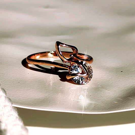 Rose Gold Swirl Ring