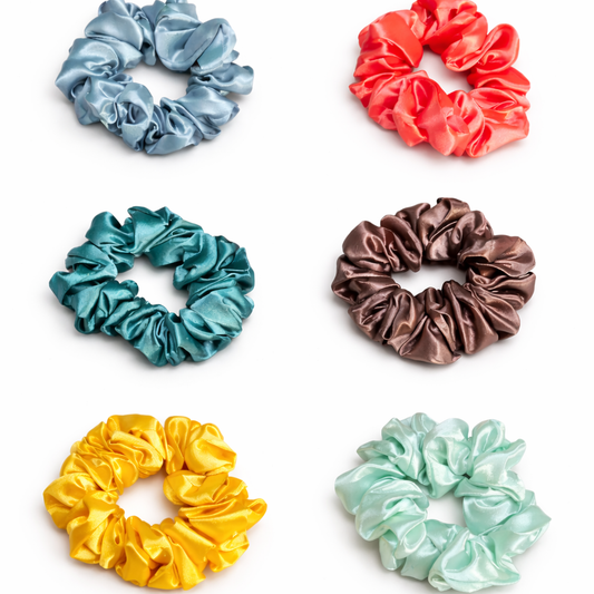 Premium Satin Scrunchies for Women